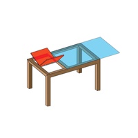 BARRA VOLTEADORA PARA ALAS OCULTAS DE MESA    