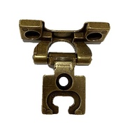 BISAGRA DECORATIVA MOD.818 ZAMAK ACABADO CUERO