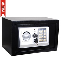 CAJA FUERTE ELECTRONICA CON LLAVE CFC01 NEGRO