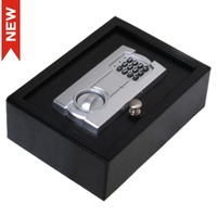 CAJA FUERTE ELECTRONICA CON LLAVE CFC02 NEGRO