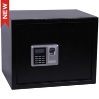 CAJA FUERTE HUELLA ELECTRONICA CON LLAVE CFC06 300mm NEGRO