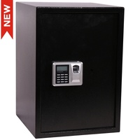 CAJA FUERTE HUELLA ELECTRONICA CON LLAVE CFC06 500mm NEGRO