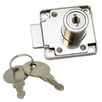 CERRADURA ARMARIO CM09 22mm CROMO BRILLO
