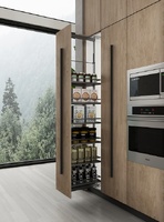 COLUMNA DESPENSA EXTRAIBLE FLAT WIRE TITANIUM GREY
