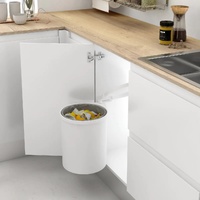 CUBO RECICLADO RESIDUOS PIVO 13 LITROS BLANCO