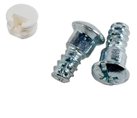 ENGANCHE EX05 13x8x16mm BLANCO Y TORNILLO 14x6mm ZINCADO