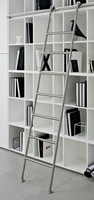 ESCALERA INOX DESLIZANTE ADOSADA CON RUEDAS