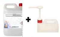GEL HIDROALCOHOLICO 99,99% EFICACIA BIOCIDA ANTISEPTICO 5 LTR.+DOSIFICADOR