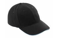 GORRA NEGRA DE ALGODON CON VISERA UNIVERSAL TALLA 57-61