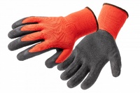 GUANTES DE TRABAJO HENNE ROJOS RECUBIERTOS DE LATEX PACK 12 PARES