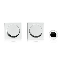 HOOKY ZERO CUADRADO KIT DE CAZOLETA-DEDAL PARA PUERTA CORREDERA