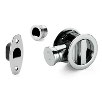 HOOKY ZERO REDONDO KIT DE CERRADURA-MULETILLA-DEDAL PARA PUERTA CORREDERA