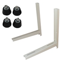JUEGO SOPORTE ESCUADRA AIRE ACONDICIONADO AC01 BEIGE Y SOPORTES AMORTIGUADOR