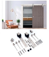 KIT CORREDERA PUERTA MADERA PCB1/SN NIQUEL SATINADO 2 MTS