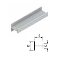 KIT PERFIL H PARA TIRADOR PARA ARMARIO EMPOTRADOS TERRA 85 PRH19 PARA TABLERO 19MM 2+2 MTS