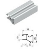 KIT PERFILES TIRADOR PARA ARMARIO EMPOTRADOS TERRA 75 KP-TR10 BASIC PARA TABLERO 10MM