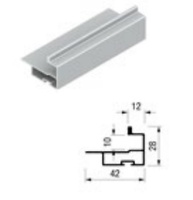 KIT PERFILES TIRADOR PARA ARMARIO EMPOTRADOS TERRA 75 KP-TR10V7 BASIC PARA TABLERO 10MM