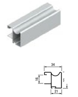 KIT PERFILES TIRADOR PARA ARMARIO EMPOTRADOS TERRA 85 KP-TR16 PARA TABLERO 16MM