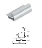 KIT PERFILES TIRADOR PARA ARMARIO EMPOTRADOS TERRA 85 KP-TR16V2 PARA TABLERO 16MM