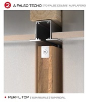 KLEIN LITE TOP RETRACTIL SISTEMA PARA PUERTAS CORREDERAS DE MADERA 100 KG KIT GUIA+CARROS CON FRENO
