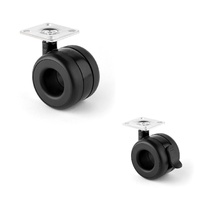 KOO-6 RUEDA PARA MUEBLES DE PLETINA CON O SIN FRENO