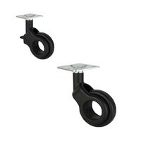 OLYM NEO RUEDAS CON O SIN FRENO DE PLETINA PARA MUEBLES