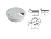 PASACABLES LIVING CIRCULAR PLASTICO ABS