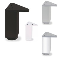 PATA ALUMINIO/ABS 40X40MM REGULABLE PARA MUEBLE PAULA