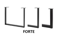 PATA MESA MODELO FORTE 80X80MM INDUSTRIAL NEGRO 