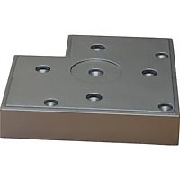 PATA MUEBLE CUADRADA PT01 100x100x20mm ALUMINIO