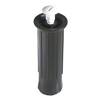 PATA MUEBLE REDONDA TORNILLO PLASTICO PT12 130-200mm NEGRO