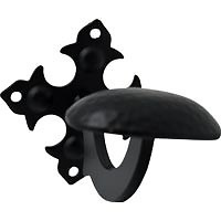PERCHA FORJA PER06 70x70mm NEGRO