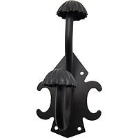 PERCHA FORJA PER07 120x85mm NEGRO