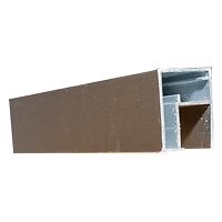 PERFIL SUPERIOR CABINA CB19 3950mm ALUMINIO