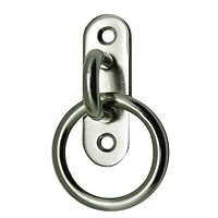PLACA AMARRE OVAL CON ANILLA AP11 INOX AISI316