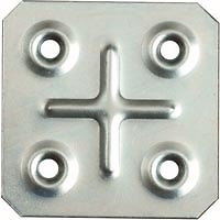 PLACA CUADRADA PLC06 45x45mm ZINCADO