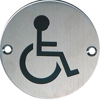 PLACA IDENTIFICATIVA MINUSVALIDOS PLP9 75mm IN