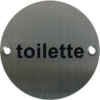 PLACA IDENTIFICATIVA TOILETTE PLP8 75mm IN