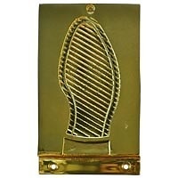 PLACA PISA PUERTA PLP04 147x98mm LATON SATINADO