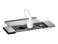 POWER FRAME COVER REGLETA ENCASTRABLE COMPACTA CON TAPA PLATA