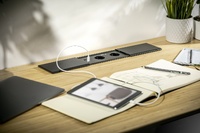 REGLETA PARA MESA DE TRABAJO PRESTINO EMPOTRADO DESLIZANTE 