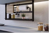 SISTEMA HANG ESTANTE COLGANTE BAJO MUEBLE NEGRO MATE