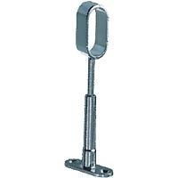 SOPORTE CENTRAL TUBO OVAL REGULABLE STA10 30x15mm CROMO BRILLO