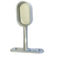 SOPORTE CERRADO OVAL STA09 25x15mm NIQUELADO
