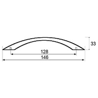 TIRADOR ARCO TRM08 128mm INOX