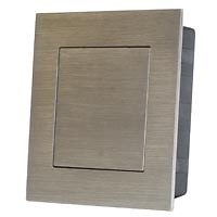 TIRADOR EMBUTIR CUADRADO CON MUELLE TE09 80x80mm INOX