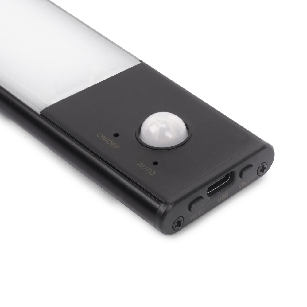 KAUS BLACK APLIQUE LED RECARGABLE USB CON SENSOR DE MOVIMIENTO 