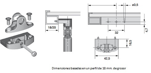 Sistemas de alzamiento: Compases y pistones hidráulicos