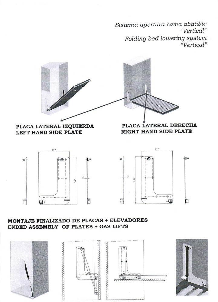 SOMIER VERTICAL LEVIT 90X190 CM.